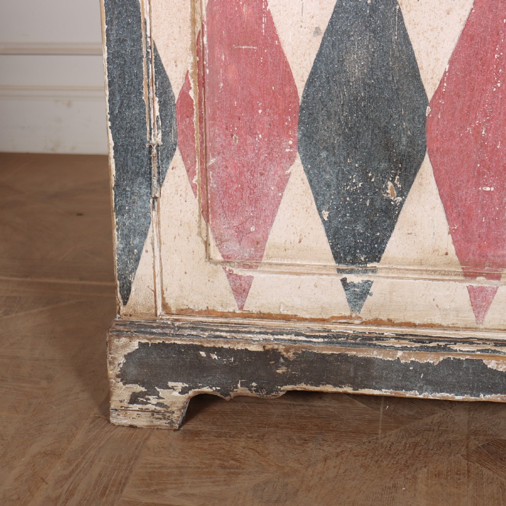19th Century English Painted Cupboard View II