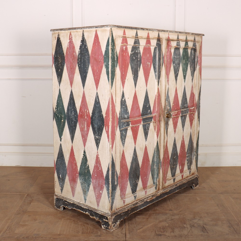 19th Century English Painted Cupboard View IV