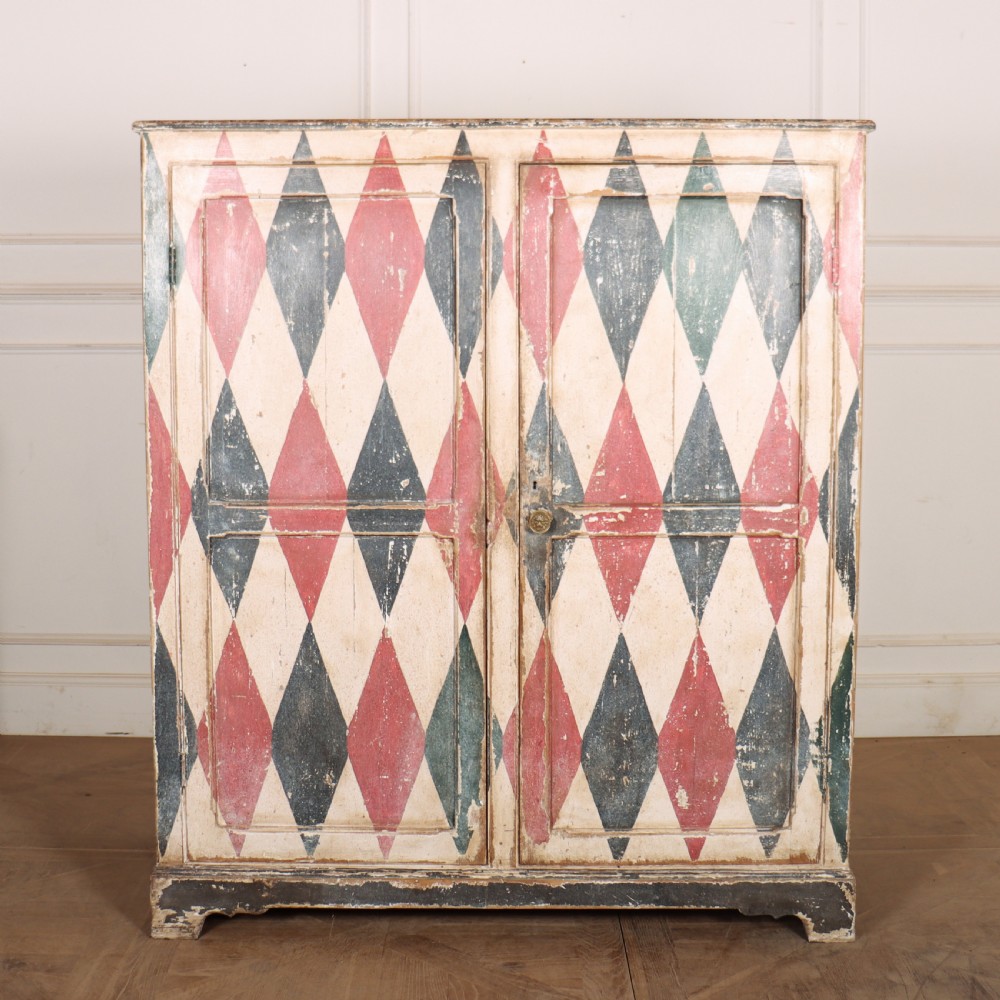 19th Century English Painted Cupboard