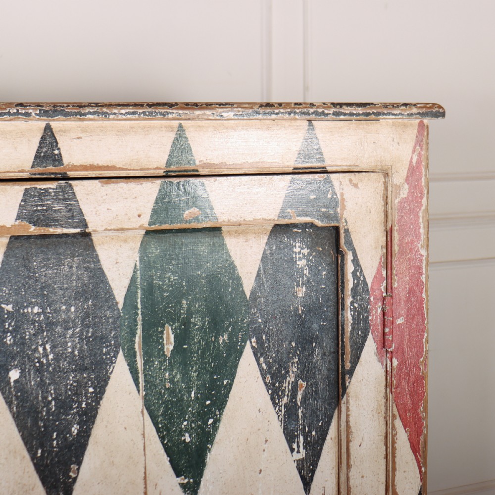 19th Century English Painted Cupboard View VI