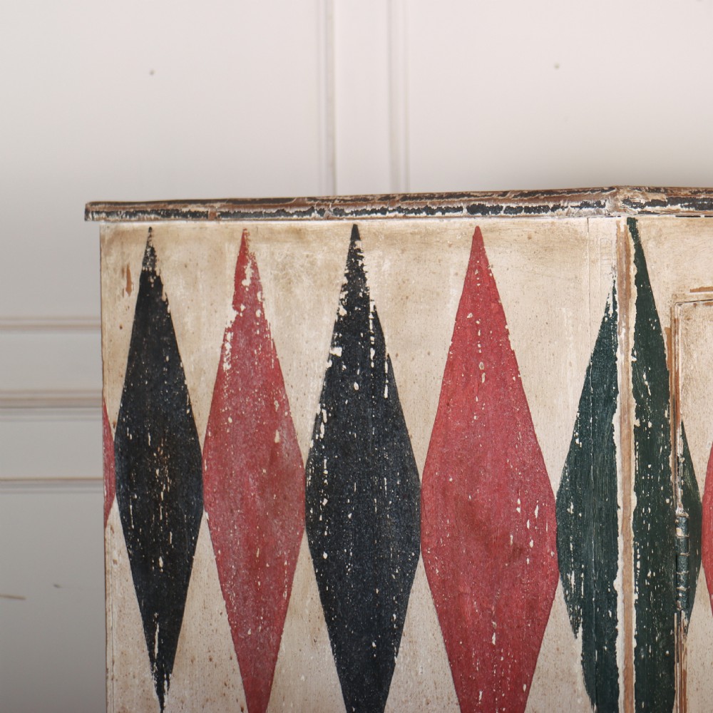19th Century English Painted Cupboard View VII