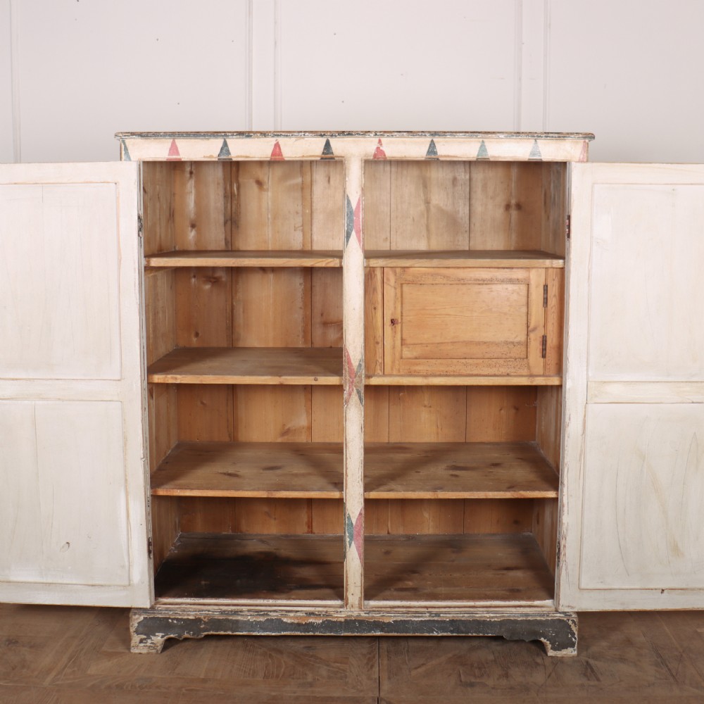 19th Century English Painted Cupboard View IX