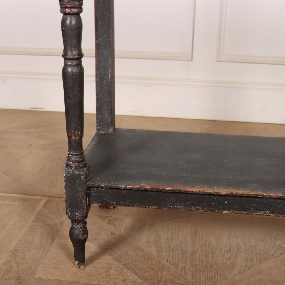 English Painted Potboard Lamp Table View III