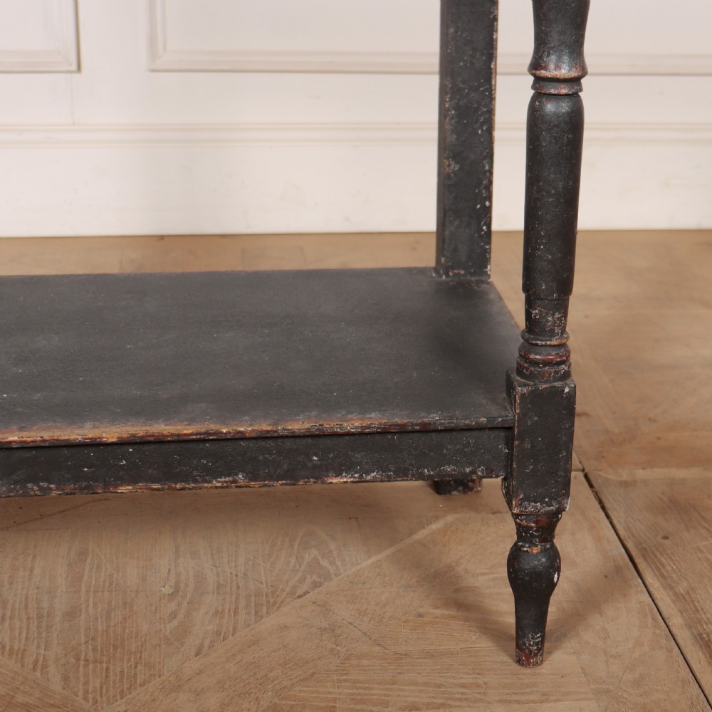 English Painted Potboard Lamp Table View IV