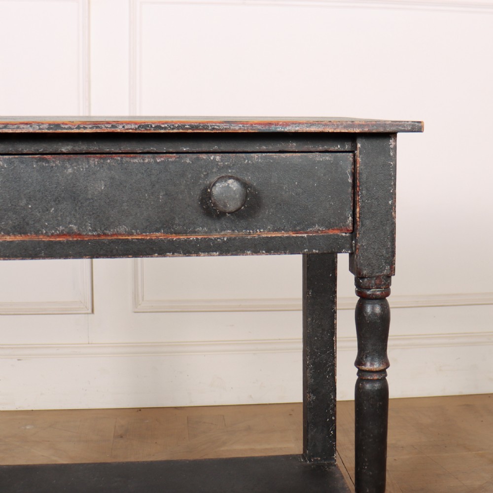 English Painted Potboard Lamp Table View VI