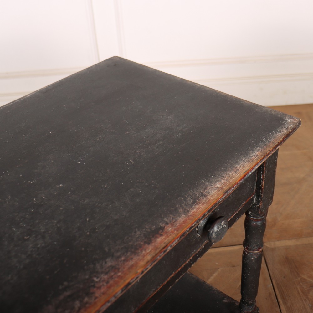 English Painted Potboard Lamp Table View VII
