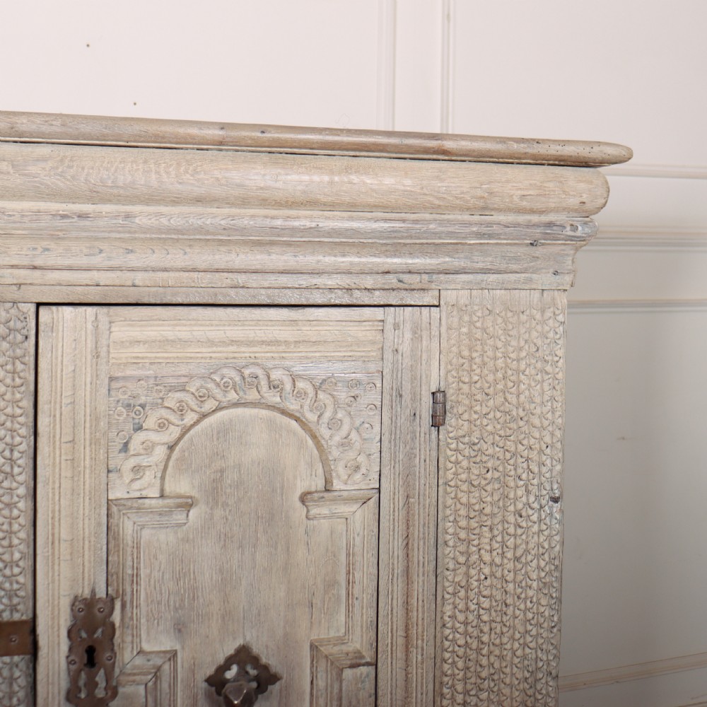 18th Century Spanish Bleached Oak Cupboard View VI