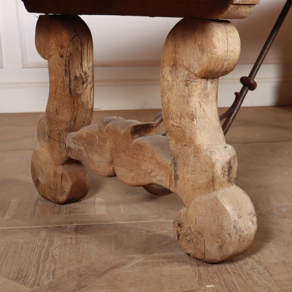 Spanish Bleached Oak Dining Table View II