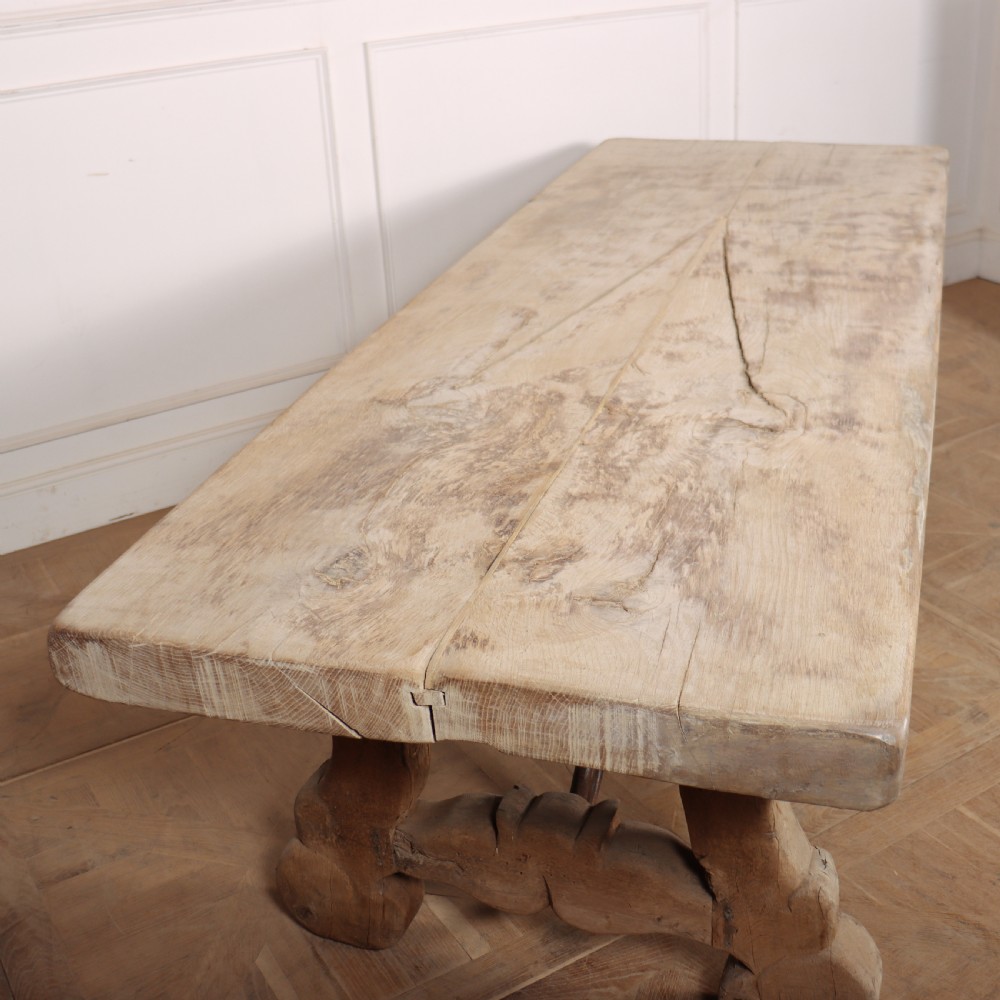 Spanish Bleached Oak Dining Table View V