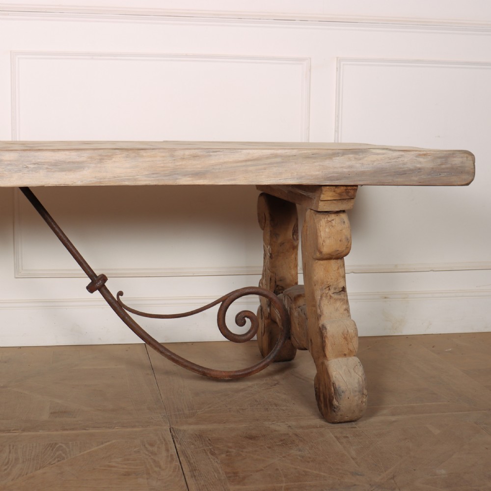 Spanish Bleached Oak Dining Table View IX