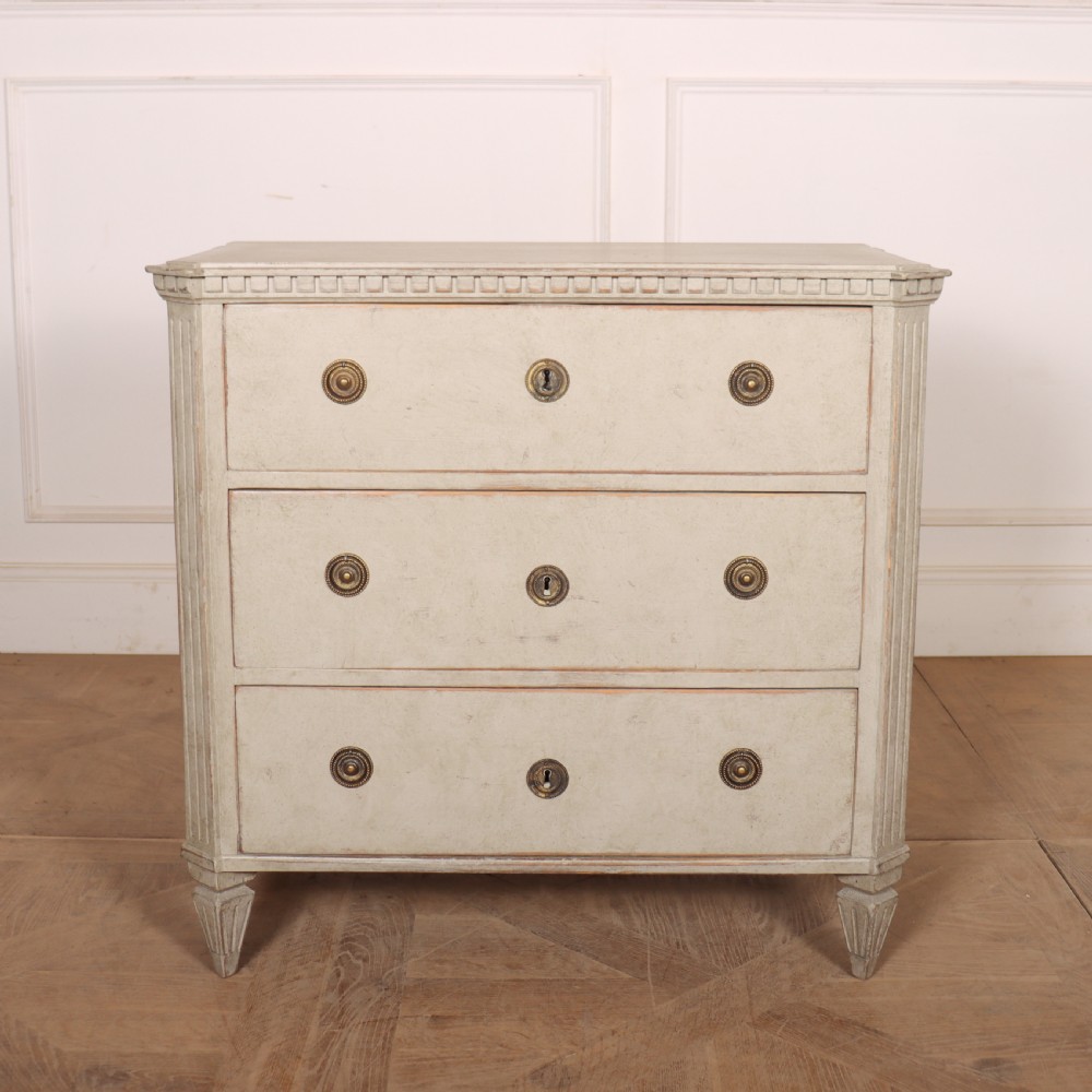 Pair of Swedish Painted Commodes View V