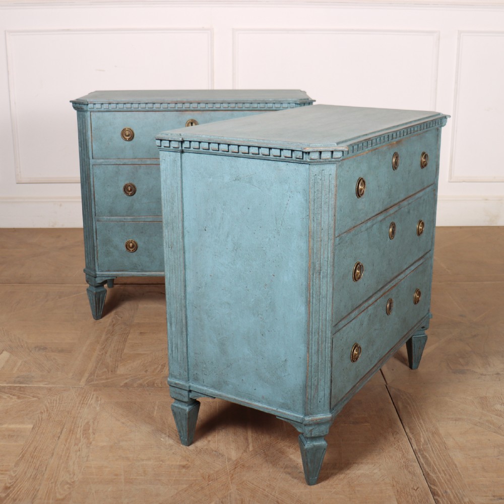 Pair of Swedish Painted Commodes View VI