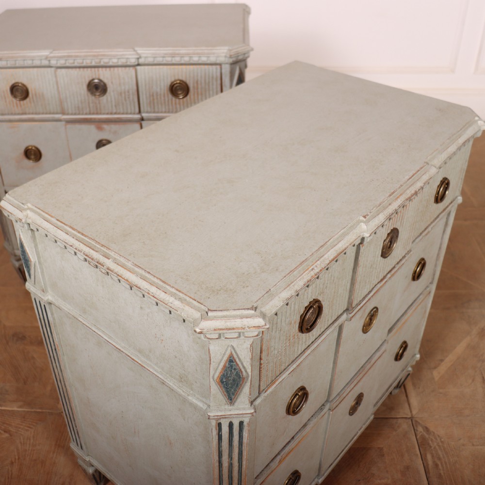 Pair of Swedish Painted Commodes View IX