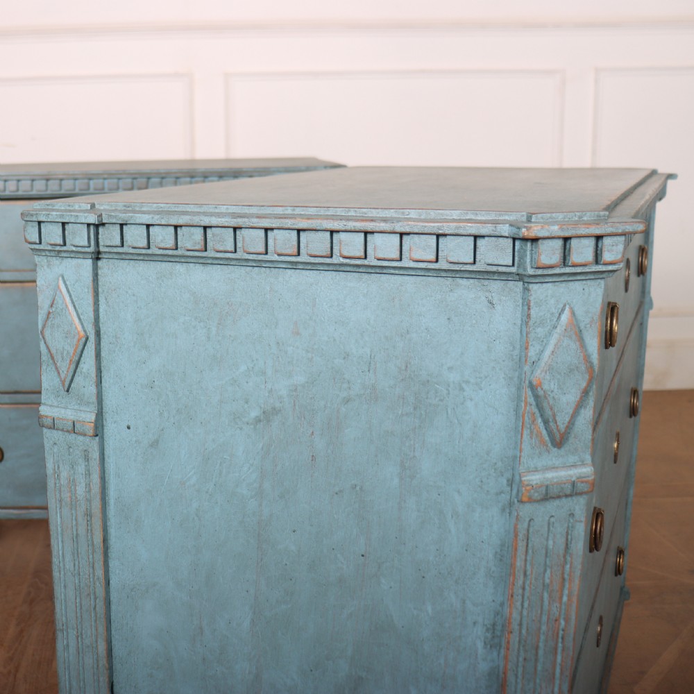 Pair of Swedish Painted Commodes View VI
