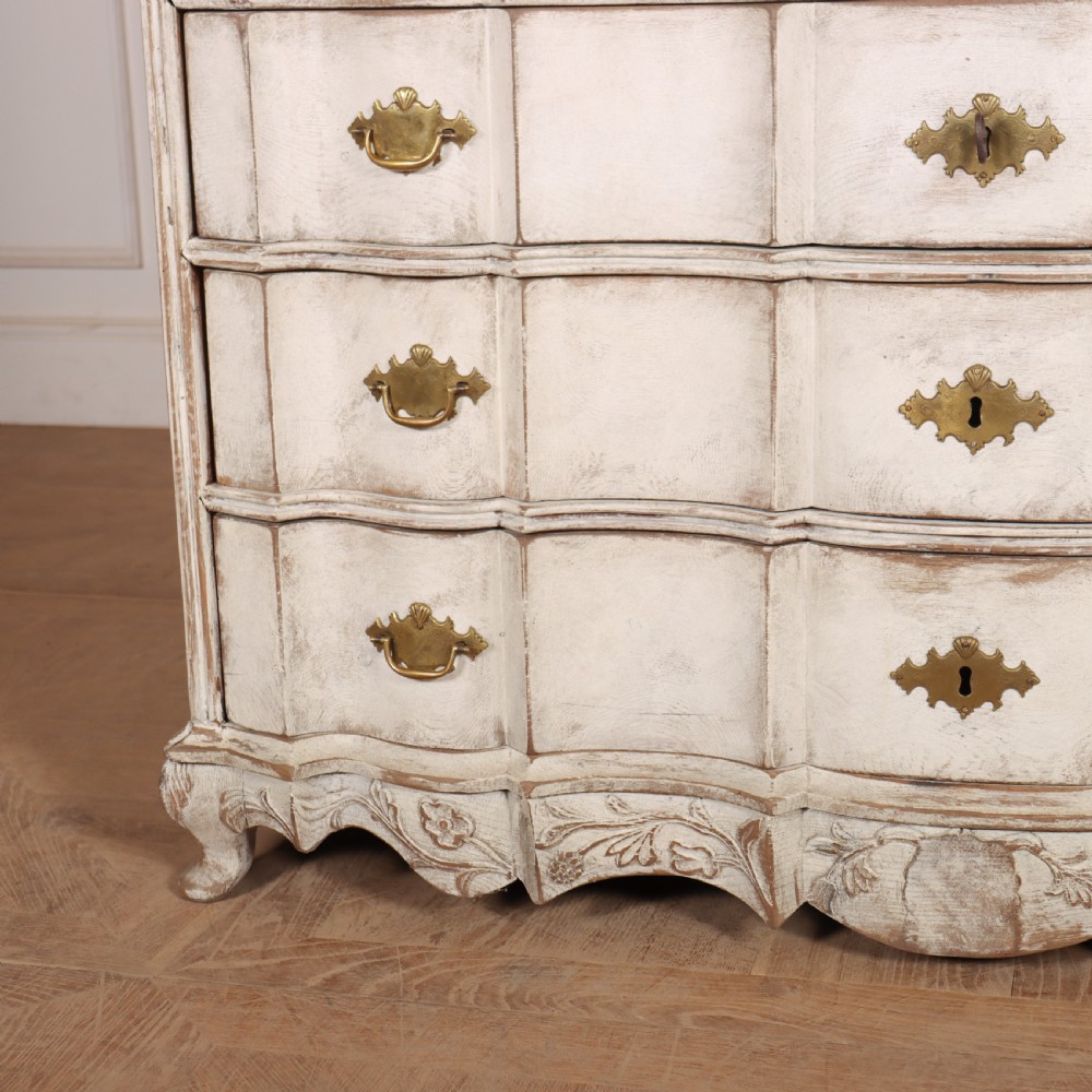 18th Century Painted Rococo Bureau Bookcase View V