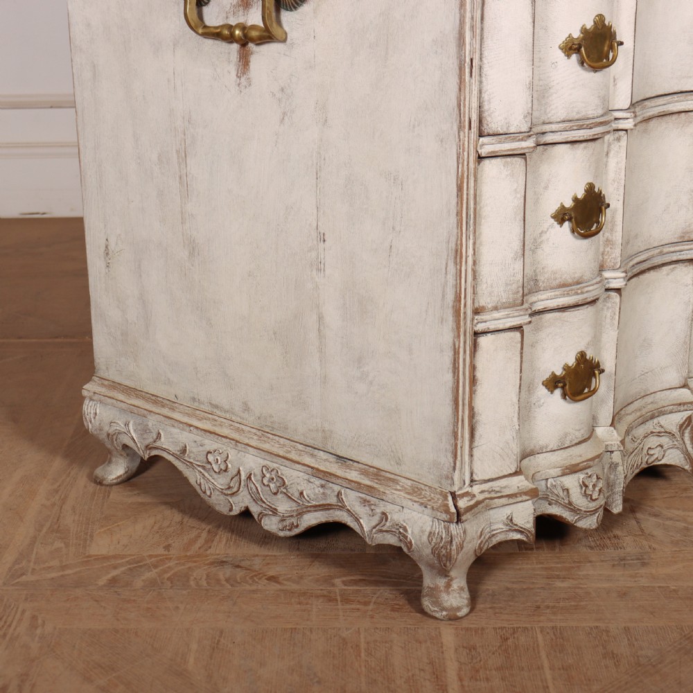 18th Century Painted Rococo Bureau Bookcase View XIV