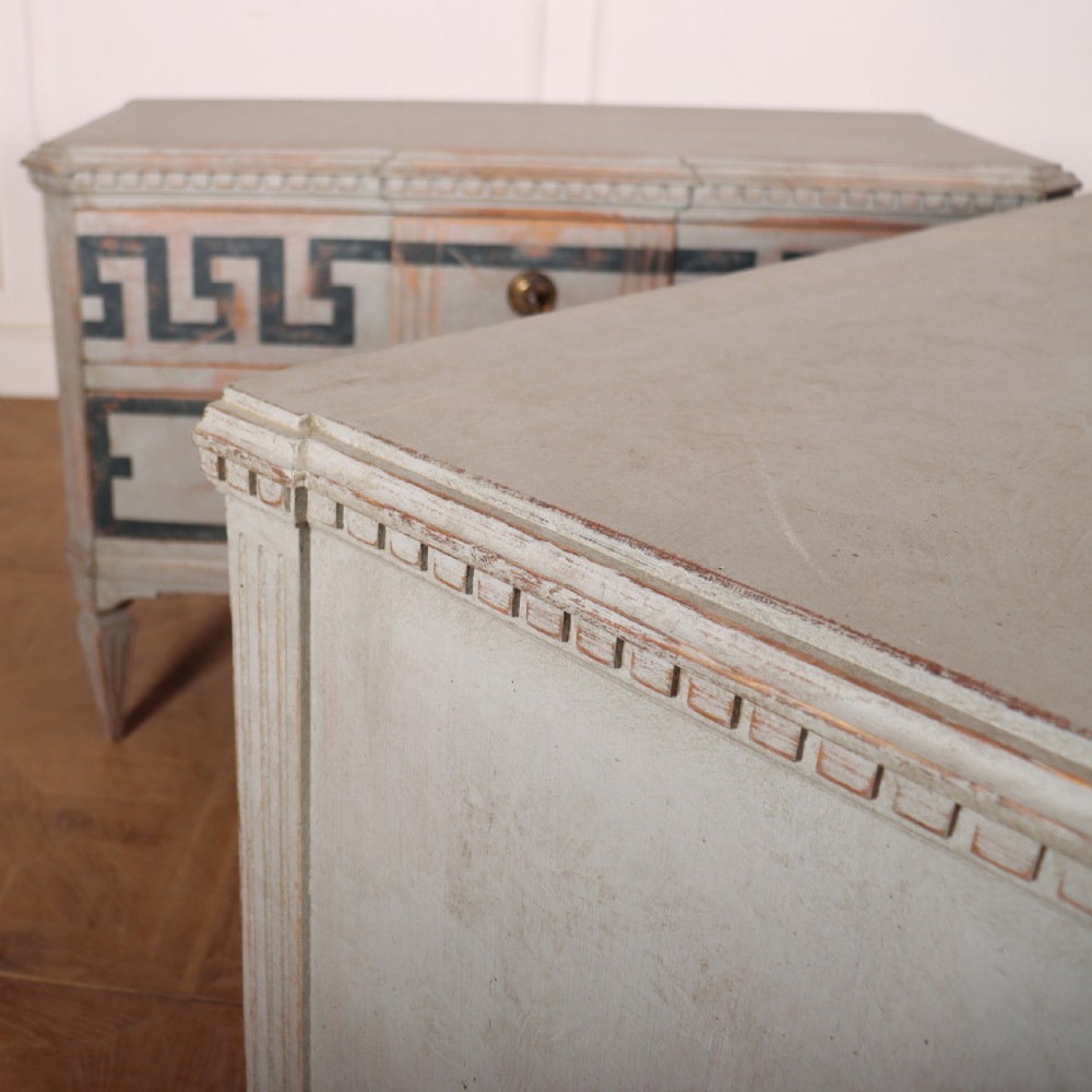 Pair of Swedish Painted Commodes View VII