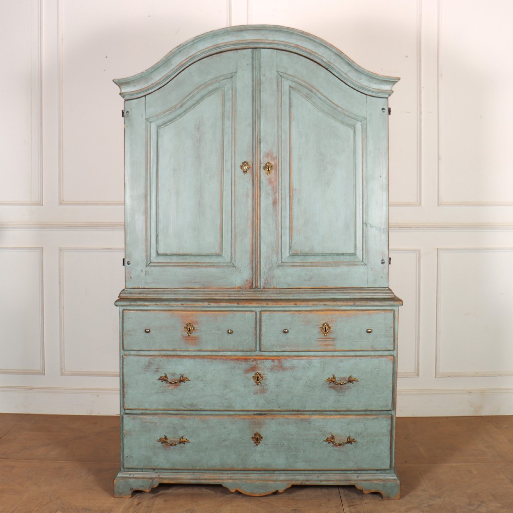 Swedish Painted Linen Cupboard