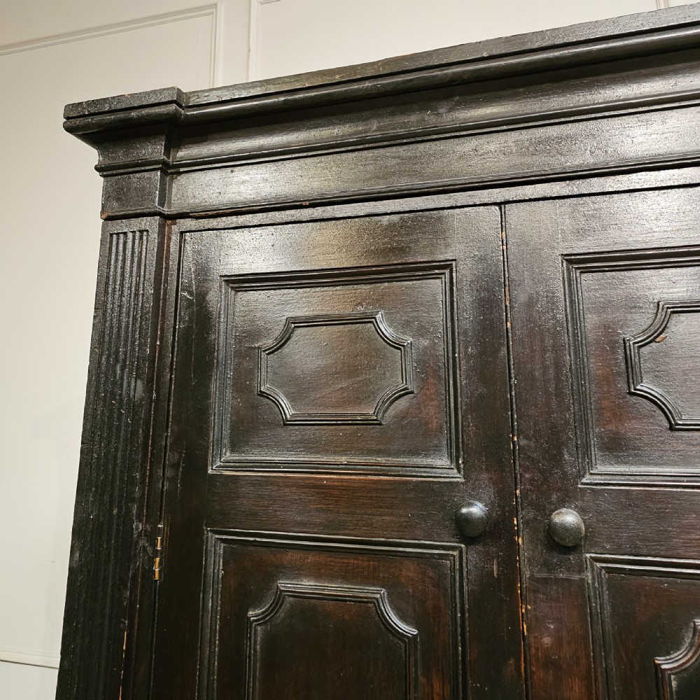 18th Century Original Painted Housekeepers Cupboard View III