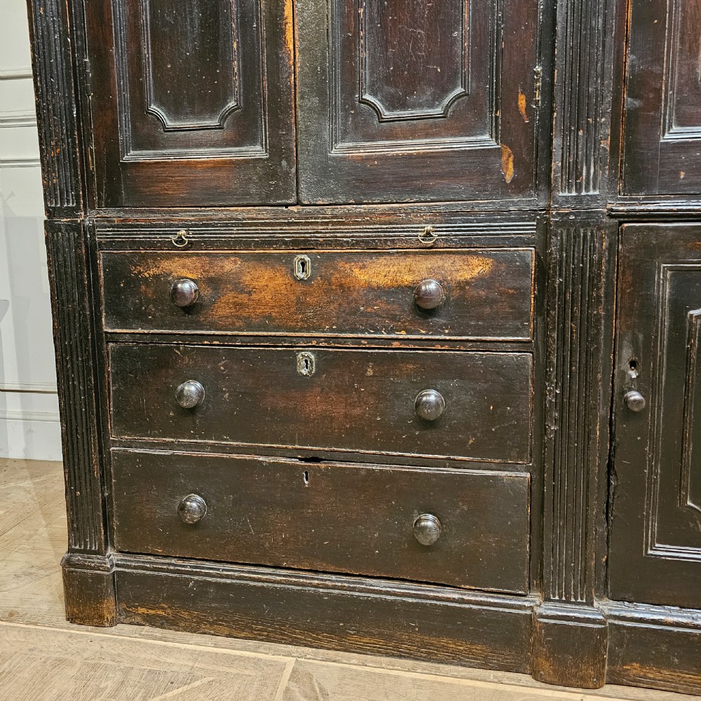 18th Century Original Painted Housekeepers Cupboard View IV