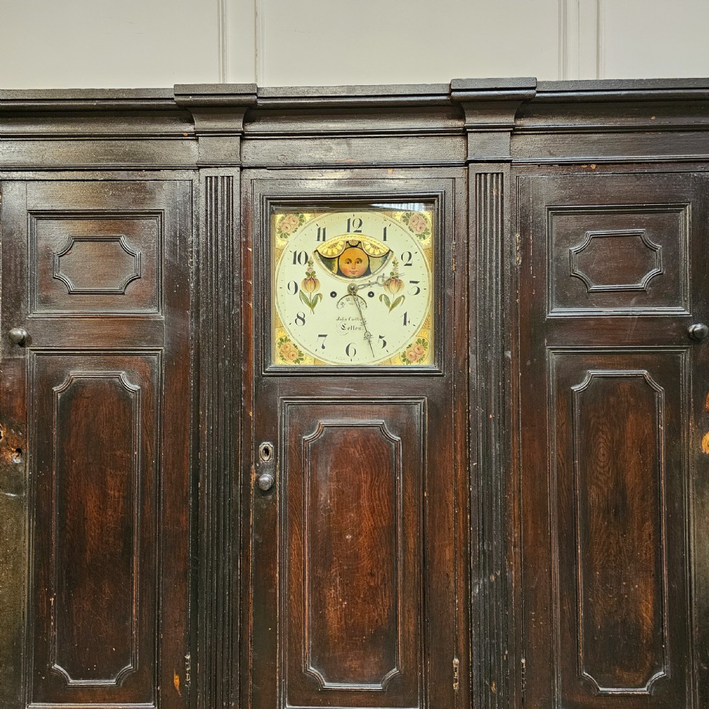 18th Century Original Painted Housekeepers Cupboard View V