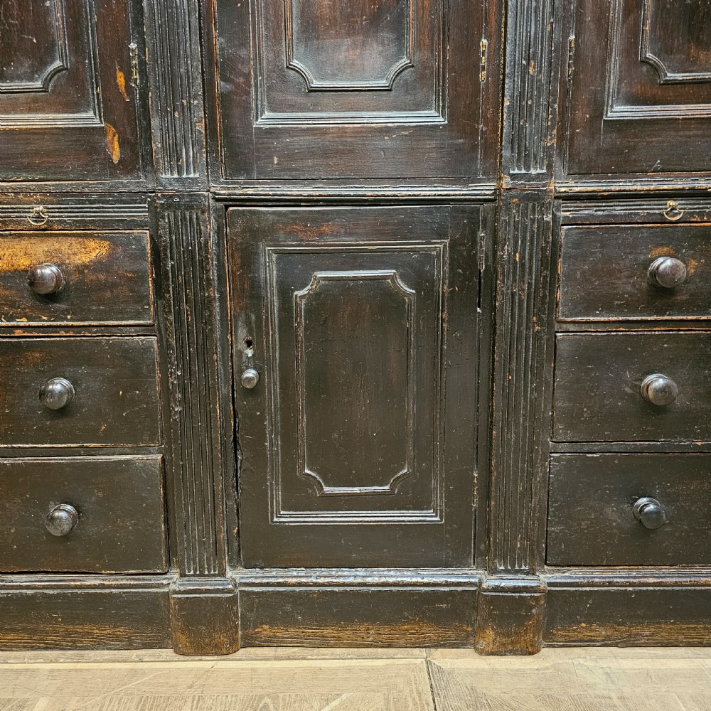 18th Century Original Painted Housekeepers Cupboard View VIII