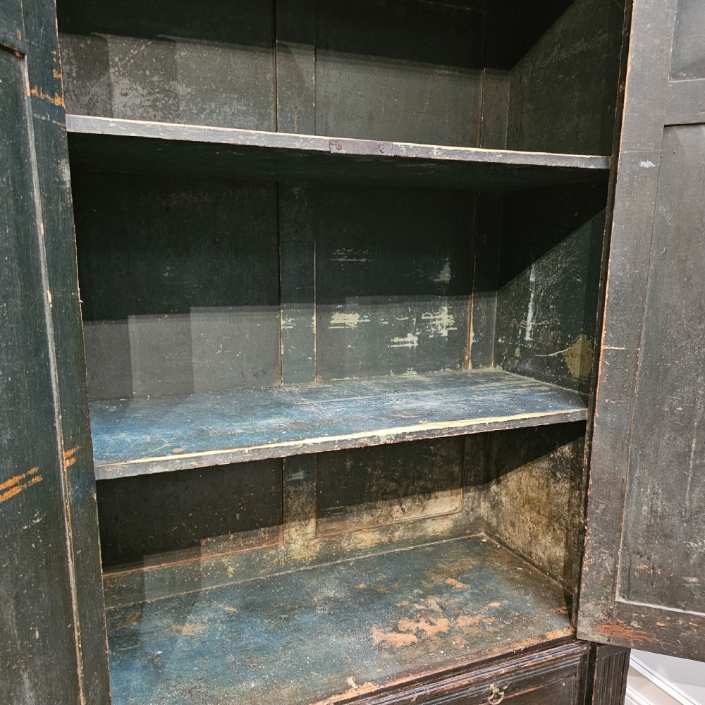 18th Century Original Painted Housekeepers Cupboard View XIV