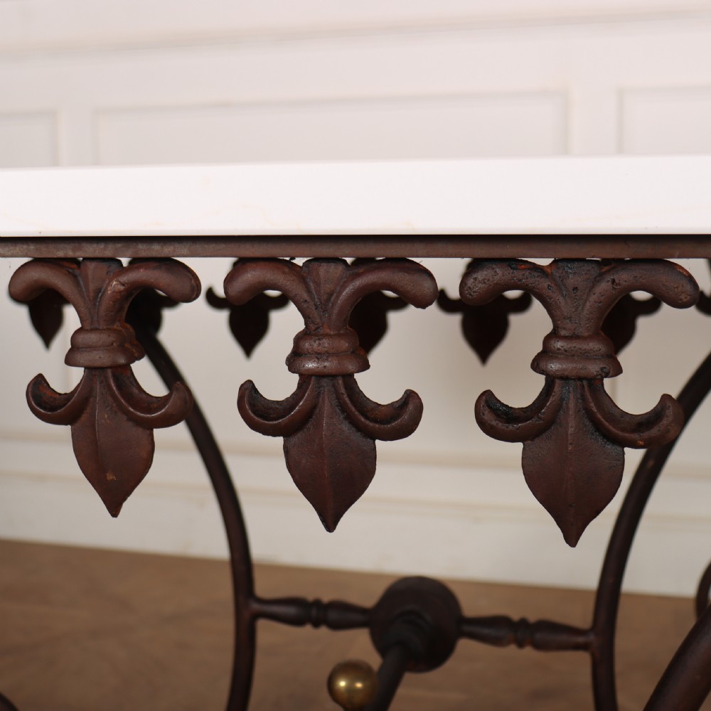 Pair of Marble Top Patisserie Tables View III