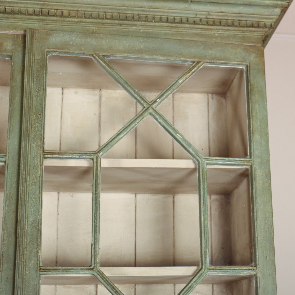 Pair of English Painted Bookcases View III
