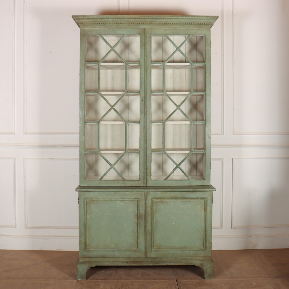Pair of English Painted Bookcases View V