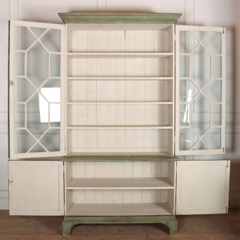 Pair of English Painted Bookcases View VI