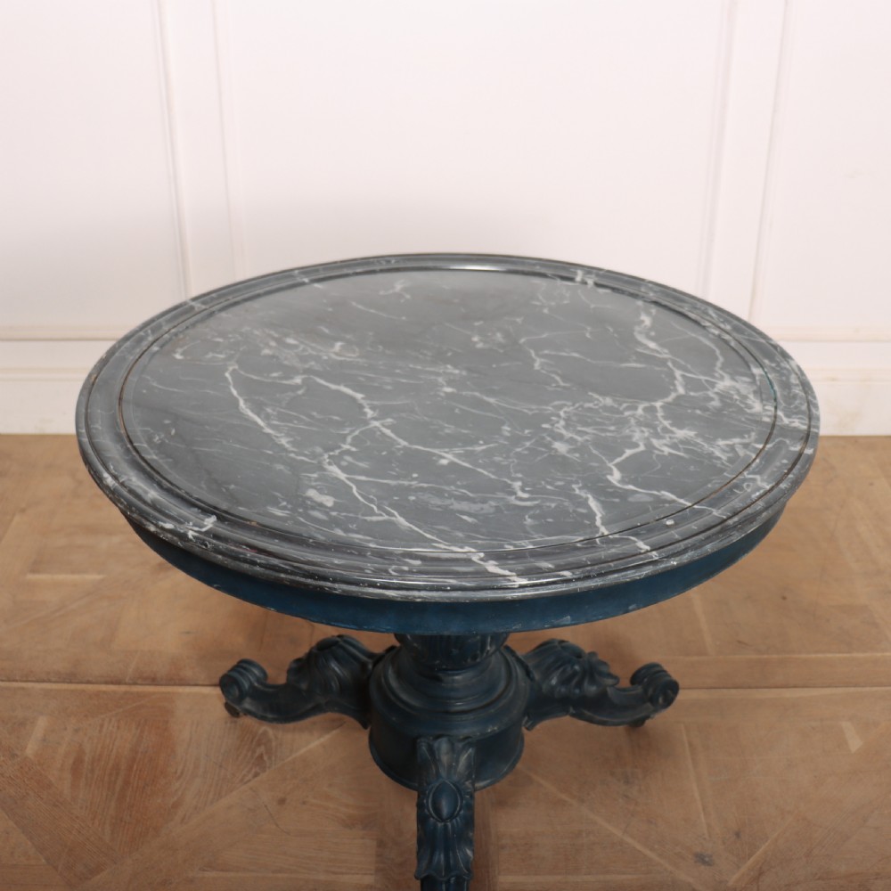 French Marble Top Painted Gueridon View VI