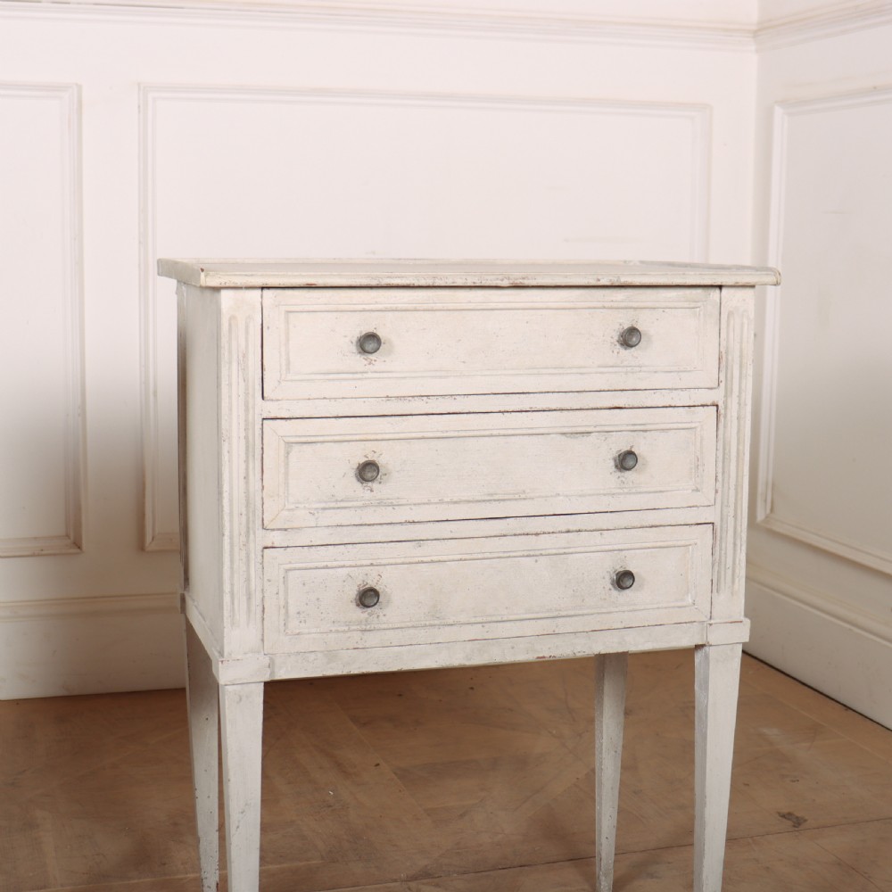 Pair of French Painted Bedside Commodes View VI
