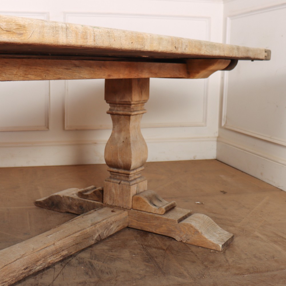 English Bleached Oak Trestle Table View III