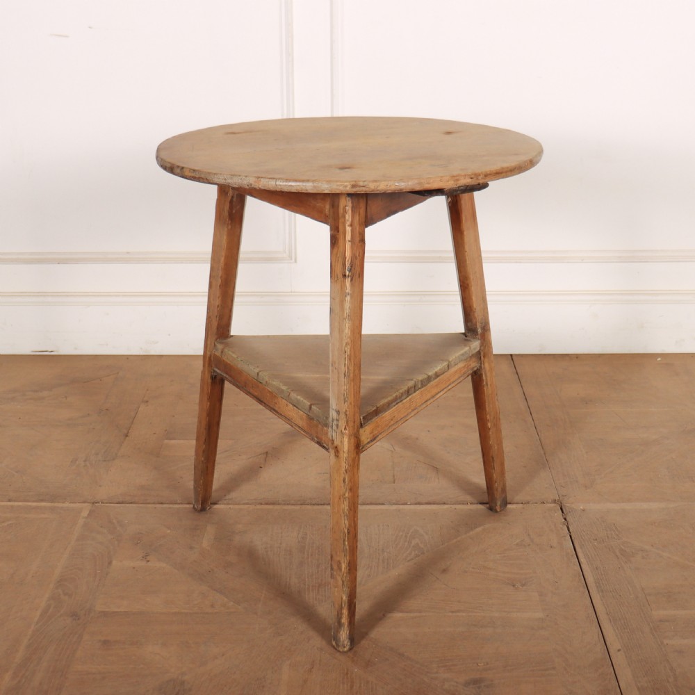 18th Century Welsh Pine Cricket Table