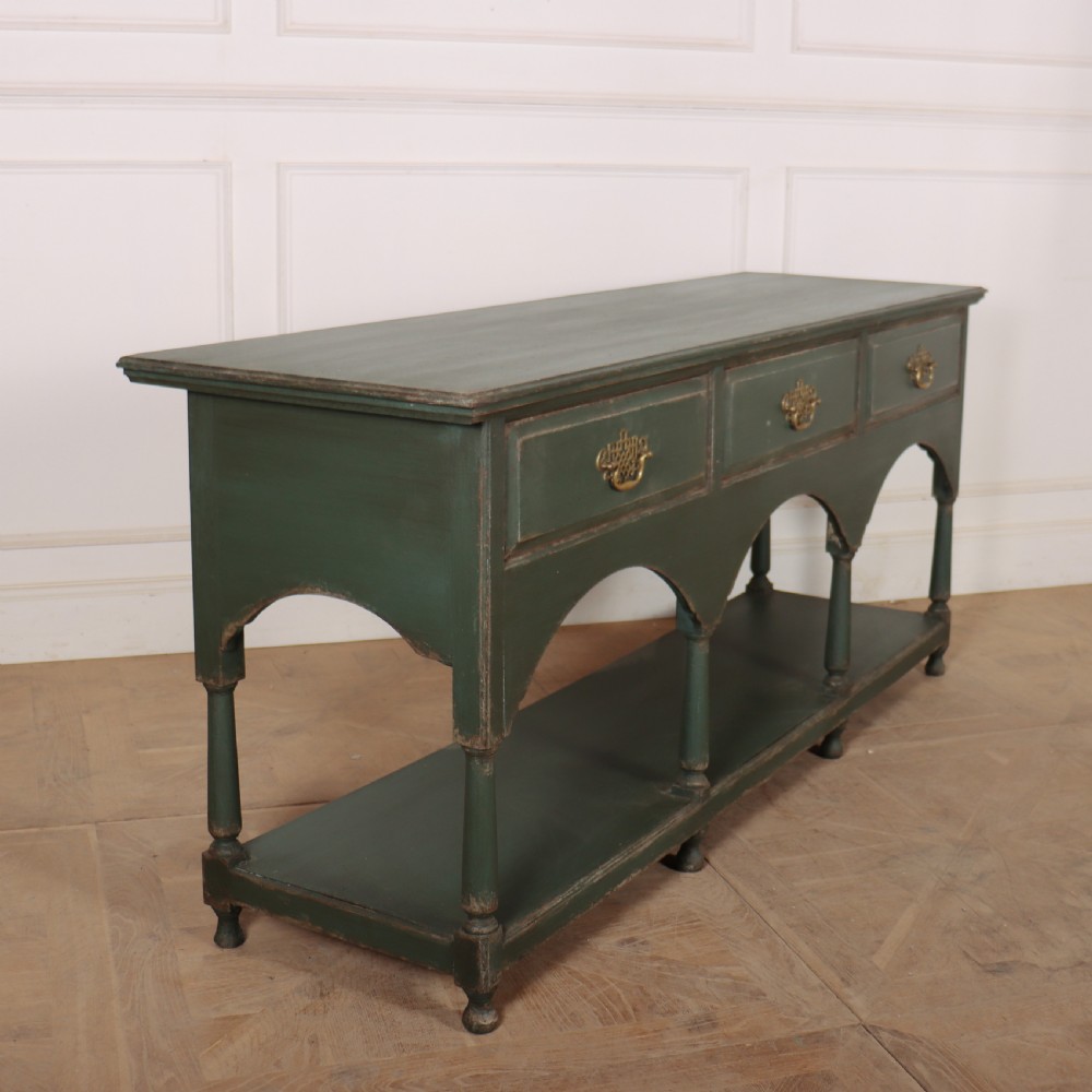 English Painted Dresser Base View VIII
