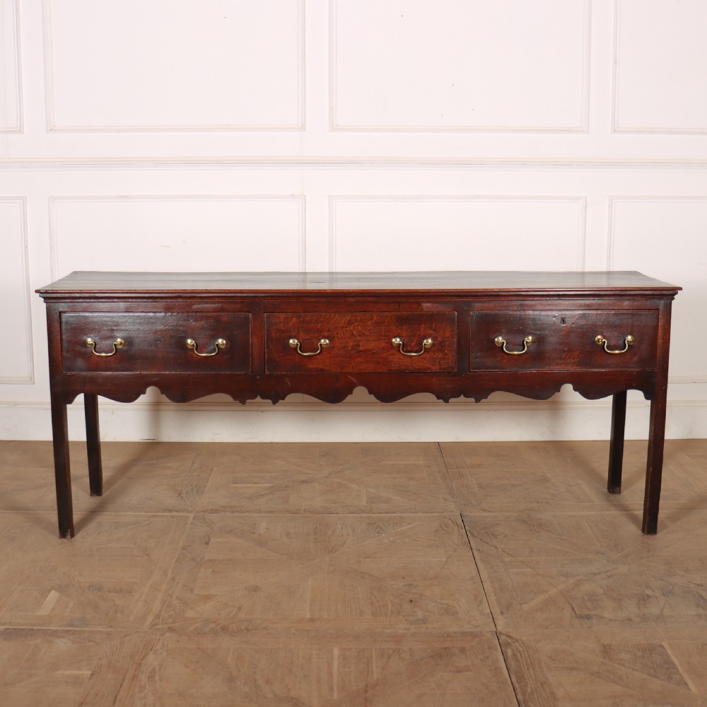English 18th Century Oak Dresser Base