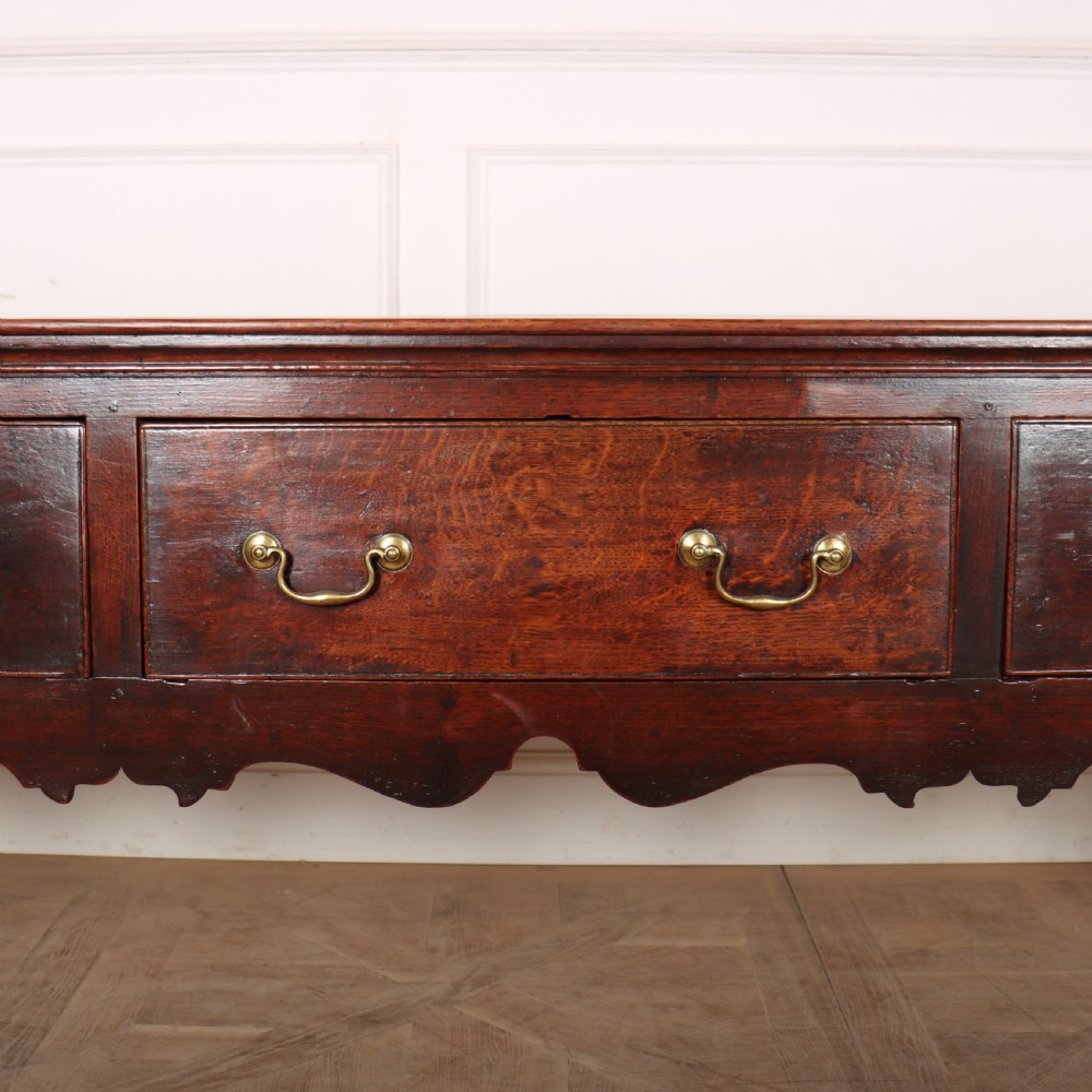 English 18th Century Oak Dresser Base View IV