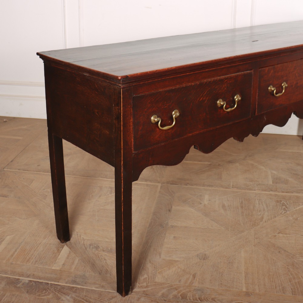 English 18th Century Oak Dresser Base View V
