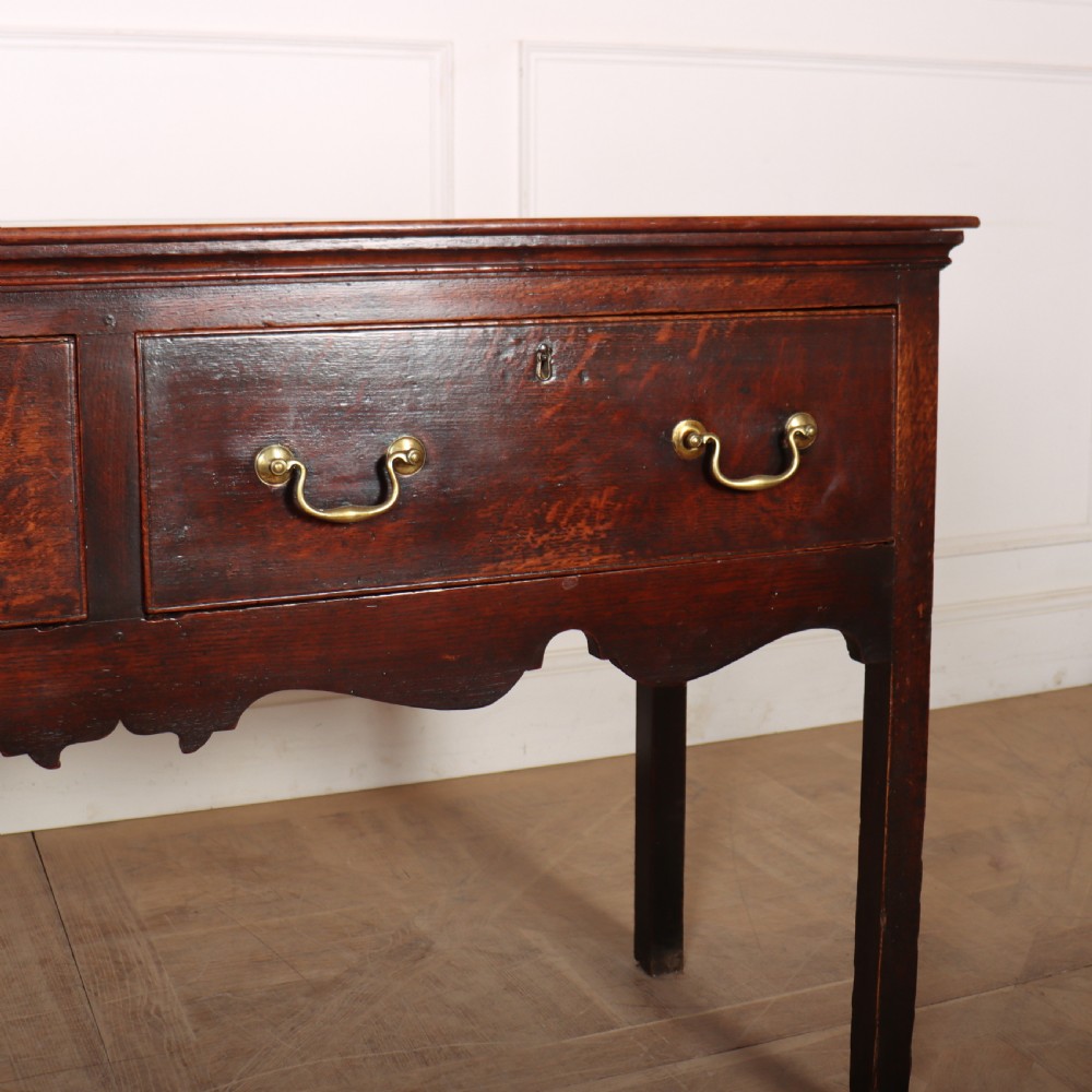 English 18th Century Oak Dresser Base View VI