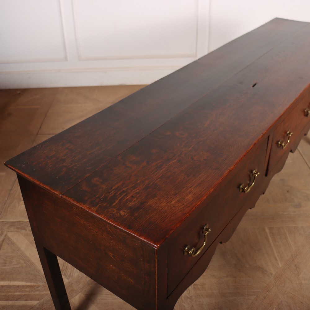 English 18th Century Oak Dresser Base View X