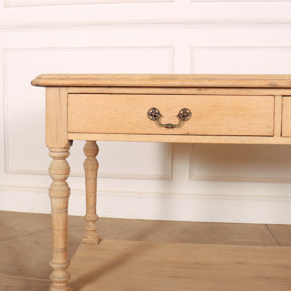 Small Bleached Oak Drapers Table View II