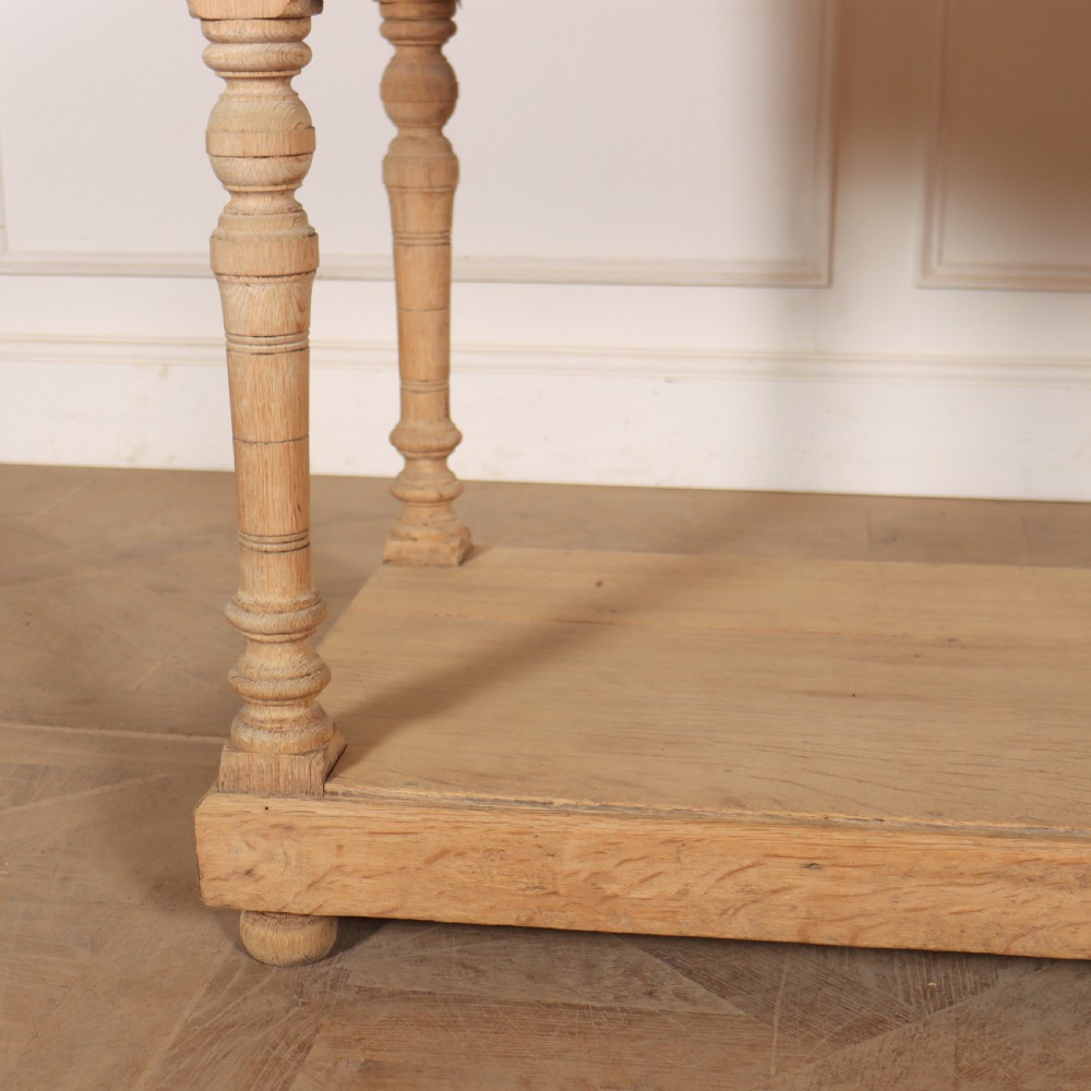 Small Bleached Oak Drapers Table View III