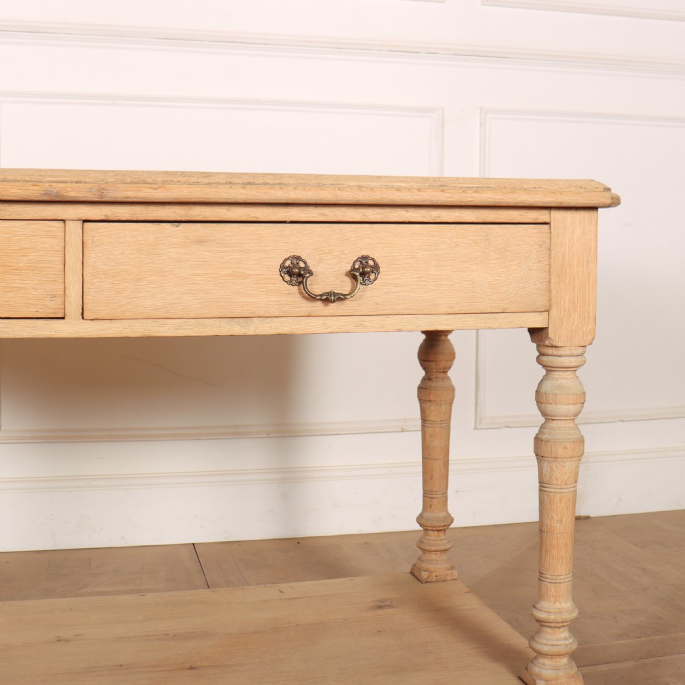 Small Bleached Oak Drapers Table View IV