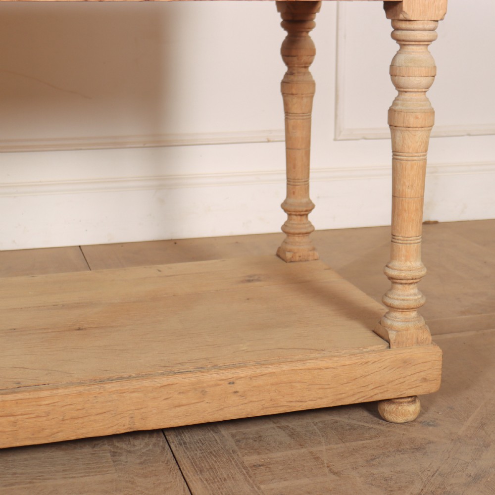 Small Bleached Oak Drapers Table View V