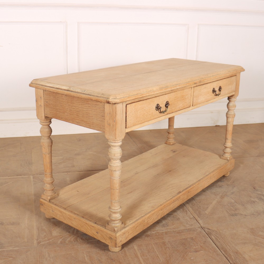 Small Bleached Oak Drapers Table View VI