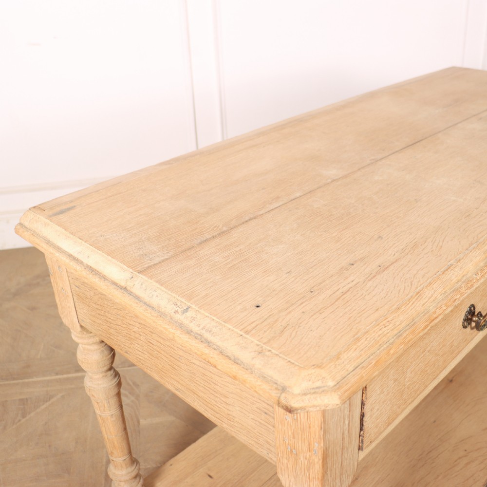 Small Bleached Oak Drapers Table View VII