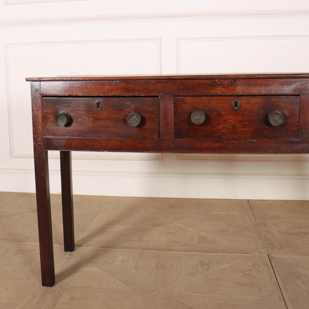19th Century English Oak Dresser Base View III
