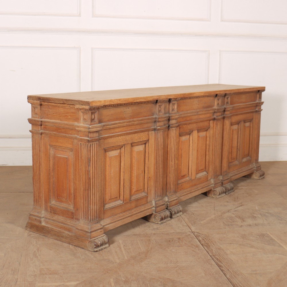 Scottish Architectural Oak Console