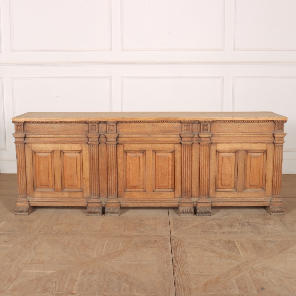 Scottish Architectural Oak Console View II